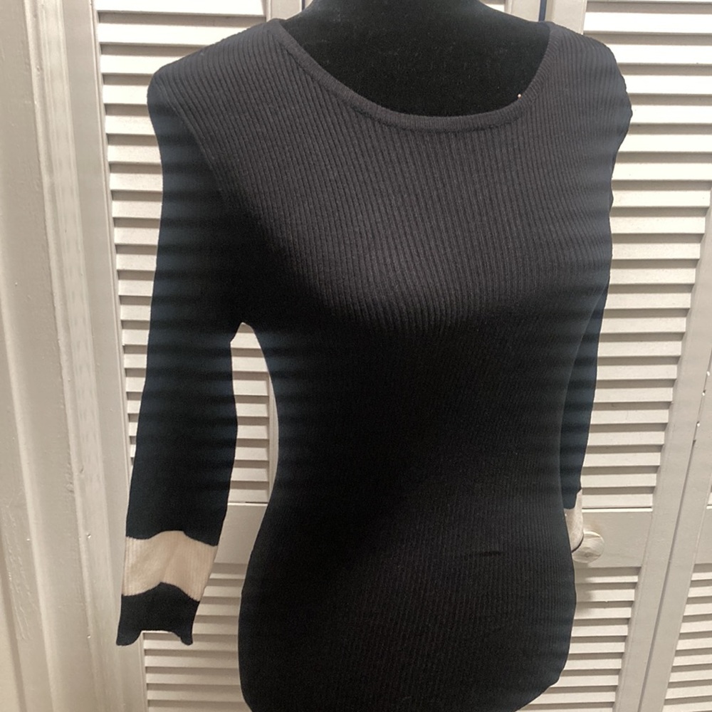 NEVER WORN! Black and white sweater dress!